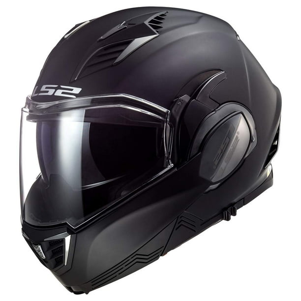 Casco LS2 Valiant II Blackout Modular Negro Mate XS