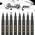 thumbnail image 2 of Calligraphy Brush Pens Set of 4/12(Soft & Hard) for Hand Lettering, Modern Calligraphy, Drawing, Beginner-Friendly Art Markers with Black Pigment Ink, Ideal for Scrapbooking, Journaling, 2 of 7