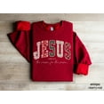 thumbnail image 4 of Jesus Christmas Sweatshirt | Luke 2:11 Bible Verse Holiday Graphic Pullover, 4 of 8
