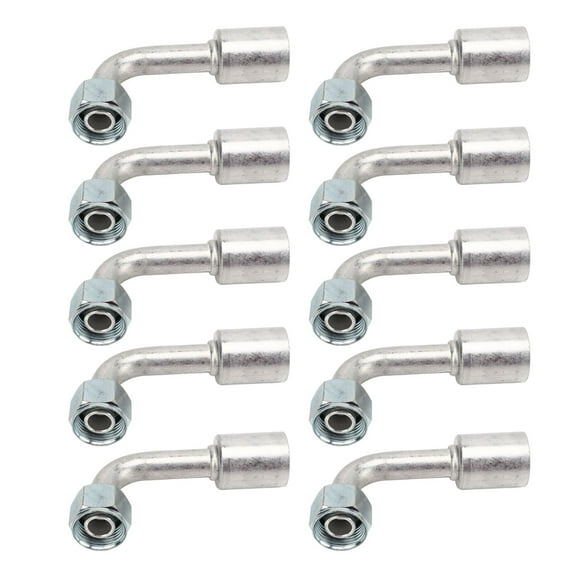 A Degree Elbow Joint,10PCs Car Air Conditioner Car AC Aluminum Connector AC Aluminum Connector Pipe Multi-Functional