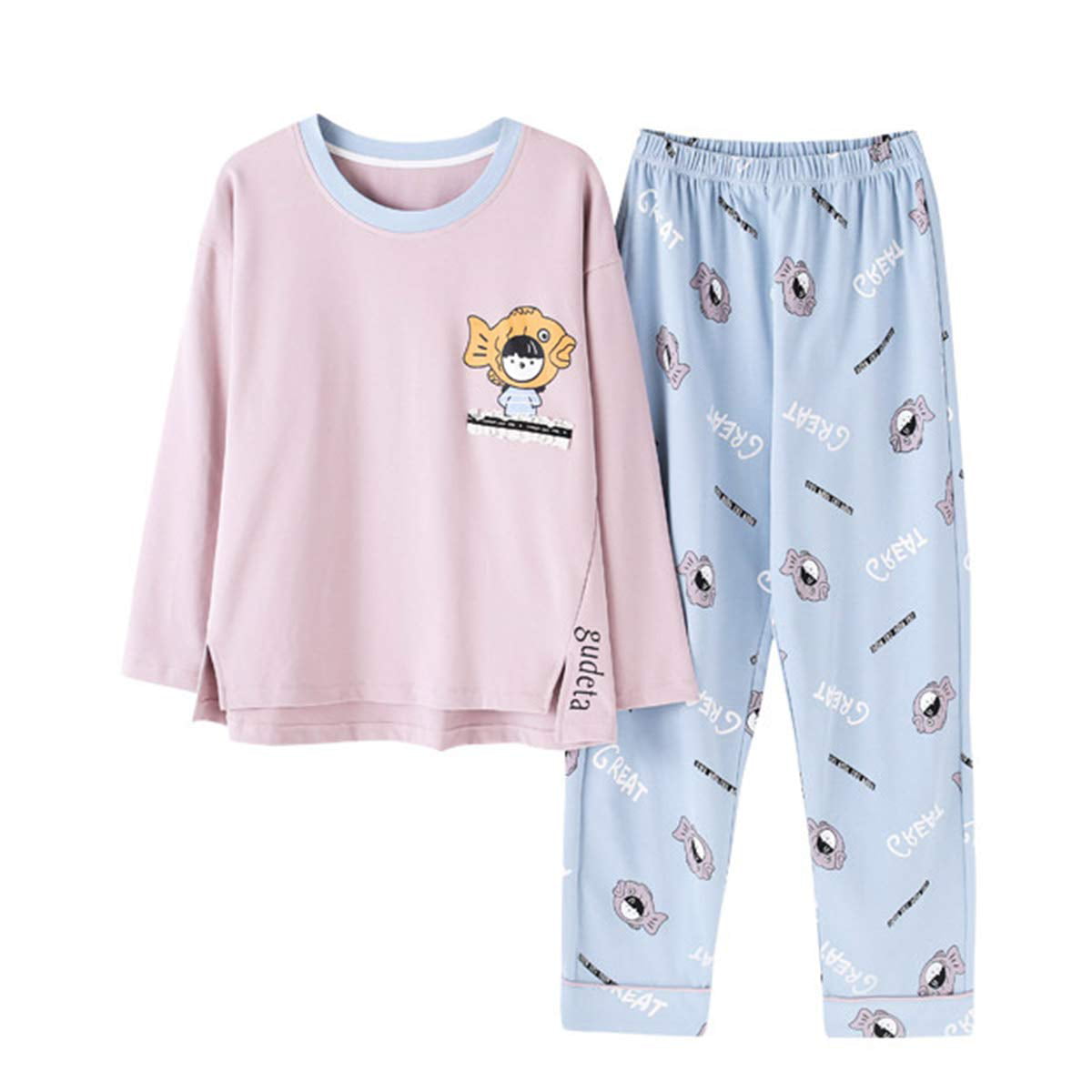 Womens' Pajamas Set Pyjamas,Long Sleeve Tops & Pants Sleepwear Set ...