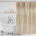 thumbnail image 2 of Orange Brown Shower Curtain Set - 72" x 78" Washable Bathtub Curtain with 12 Hooks, Modern Abstract Art Ombre Striped Waterproof Fabric Stall Shower Curtains for Bathroom/Bathtub Décor, 2 of 6