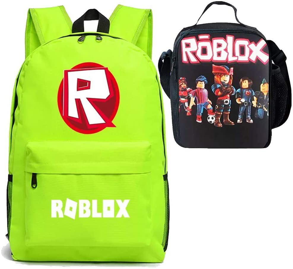 ROBLOX Pattern Backpack Teenagers Kids Boys Children Student School Bag Bookbag 