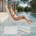 thumbnail image 3 of Vitarpatio HDPS In Pool Lounge Chairs Set of 2, Waterproof Pool Chairs Outdoor Tanning Chairs Pool Chaise Lounge Chairs Recliner for Pool Lawn Beach Patio, White, 3 of 12