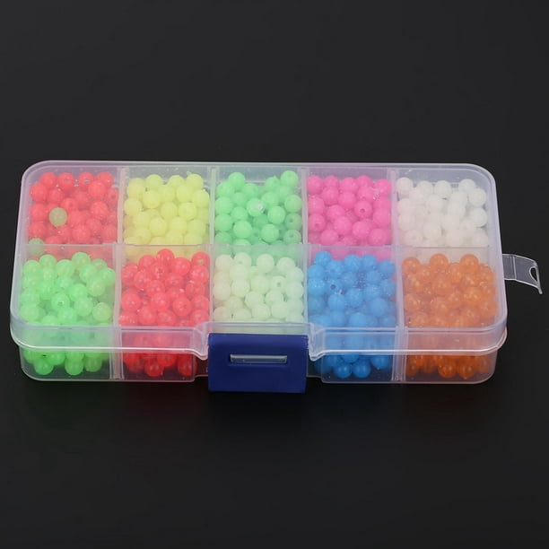 Glow Fishing Beads Float Tackles Luminous Fishing Beads Fishing Round Beads  Fishing Bead 1000pcs/Box Luminous Glow Beads Fishing Tackle Lures Tools  Accessory For Outdoor 