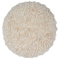 thumbnail image 5 of Home Weavers Modesto Collection 100% Cotton Tufted Round Round Bath Rugs, Extra Soft and Absorbent Round Bath Rugs, Non-Slip Round Bath Mats, Machine Washable 30" Round, Ivory, 5 of 5