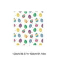 thumbnail image 3 of Vggrvlo Easter Flannel Blanket Throw Easter Eggs Soft Fuzzy Plush Faux Fur Cozy Holiday Soft Blanket for Sofa Bed Living Room in Spring 40"x50", 3 of 6
