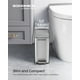 thumbnail image 3 of Bote de basura SONGMICS de acero inoxidable de 5 litros con tapa para baño, 3 of 8