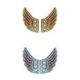 thumbnail image 1 of 2 Pares de Moda Punk Alas de ángel Zapatillas de Deporte Accesorios Decoraciones Oro, 1 of 9