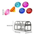 thumbnail image 3 of karymi 7PCS Kids Gemstones Toys Set Crystal Diamonds Jewelry Kit with Golden Treasure Chest Unique Shaped Colorful Glass Gemstones Pool Diving Treasure Hunts Kids Toys, 3 of 6