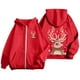 thumbnail image 5 of WILLBEST Sudadera Deportiva para Mujer Ladies' Christmas Printed Zipper Long Sleeved Pocket Adjuststring Casual Hooded Sweatshirt 2077 Mediana, 5 of 8