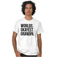 thumbnail image 4 of Worlds Okayest Grandpa Funny Men's Graphic T Shirt Tees Brisco Brands S, 4 of 5