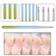 thumbnail image 3 of 5 pinceles de madera para uñas, kit de pintura para diseño de uñas con pincel degradado de gel UV, herramientas para decoración de uñas, 3 of 6