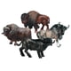 thumbnail image 5 of Figura de 4 piezas de toro simulado, animales realistas, vaca, figura educativa para niños segundo, 5 of 8