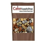 Chocolate Rocks Edible Cake & Cupcake Decoration  8oz  Sweet, Crunchy, and Colorful Chocolate Candy Topping