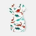 PatPat Easter Family Matching Allover Colorful Dinosaur Print