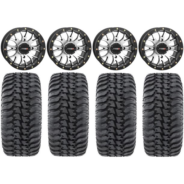 System 3 ST3 Machined 14" Wheels 30" Regulator Tires Polaris RZR XP