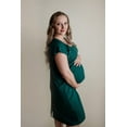 thumbnail image 6 of Ribbed Forest Green Labor and Delivery Nursing Hospital Gown, 6 of 11