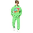 thumbnail image 5 of Boys Grils 67 Sweatsuits 2 Piece Cute Preppy Ice Cream Sweatshirt and Sweatpant Set Kids Clothing Set with Pockets, 5 of 5