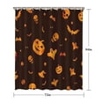 thumbnail image 5 of Orange Halloween Spooky Elements Shower Curtain 72"x84" ,Bathroom Decorative Shower Curtains Set with 12 Hooks,Modern Waterproof Washable Shower Curtain, 5 of 6