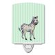 thumbnail image 1 of "Treasures Zebra Ceramic Night Light, Blue, 6"" x 4""" Caroline's Treasures BB7143CNL, 1 of 1