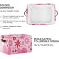 thumbnail image 2 of GZHJMY Valentines Day Pink Storage Bins Foldable Canvas Fabric Storage Basket with Handles for Organizing, Large Storage Baskets for Shelves Closet Collapsible Organizer, 2 of 7