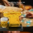 thumbnail image 5 of Whiskey Decanter Set,Whiskey Dispenser 230ml with Two Shot Glasses 50ml,Gifts for Men Dad, 5 of 7