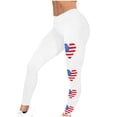 thumbnail image 5 of Nrmvnmi Patriotic High Waist Leggings for Women Fourth of July American Flag Patterned Compression Tights Women USA Flag Mothers Day Gifts For Her, 5 of 5