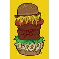 thumbnail image 2 of Rodriquez Jr, Enrique 17x24 Gold Ornate Wood Framed with Double Matting Museum Art Print Titled - Food Is Good, 2 of 4