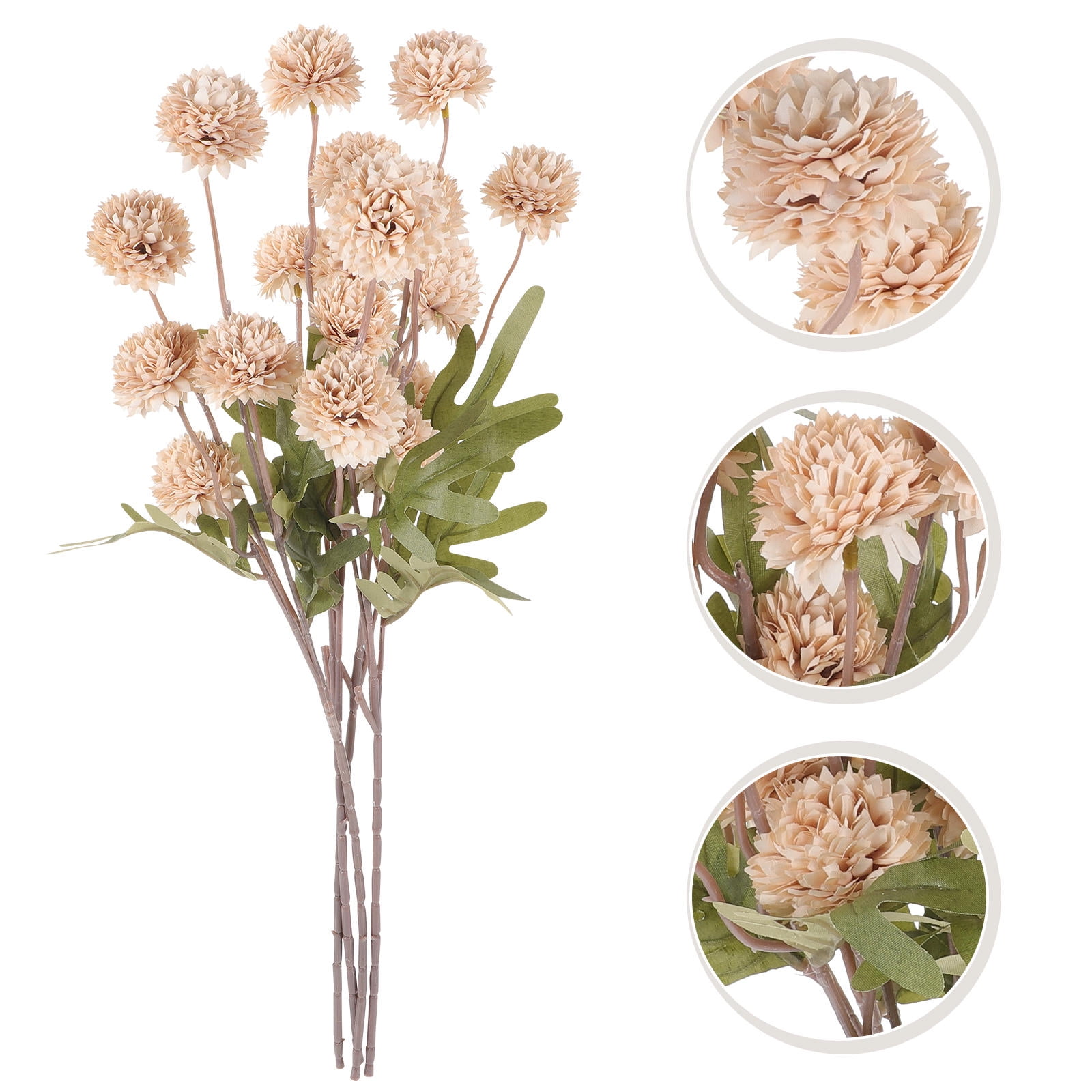 HONMEET 4-Pack Artificial Flowers for Home Decor Assorted Colors Realistic Fake Plants for Indoor and Outdoor Decoration