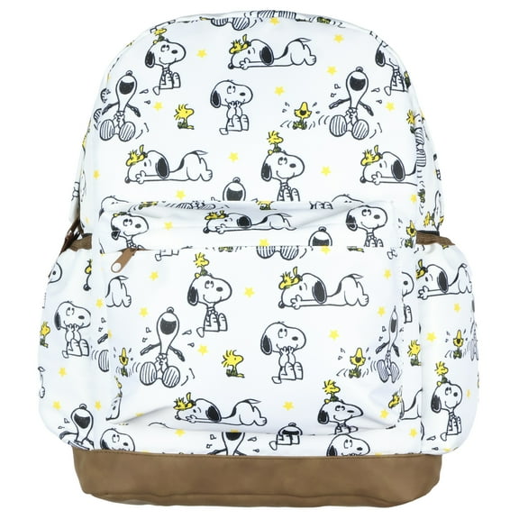 Peanuts Snoopy Backpack Best Friends Woodstock and Snoopy Allover Design Travel Daypack Bag