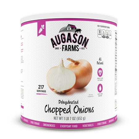 Augason Farms Dehydrated Chopped Onions 1 lb 7 oz No. 10 Can