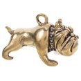thumbnail image 1 of Llavero colgante de Bulldog de latón Vintage, colgante de Bulldog, adorno colgante, llavero artesanal, decoración de adornos colgantes, 1 of 5