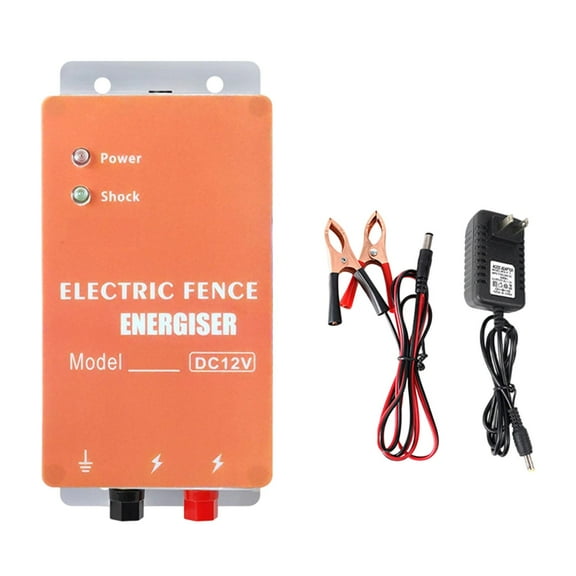 Zxpjkyu Electric Fence Energizer Livestock Fence Charger Lightweight Compact Livestock
