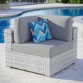 thumbnail image 7 of Modway Convene Outdoor Patio Corner Chair in Light Gray Gray, 7 of 7