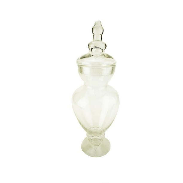 Clear Glass Apothecary Candy Jar, 153/4Inch