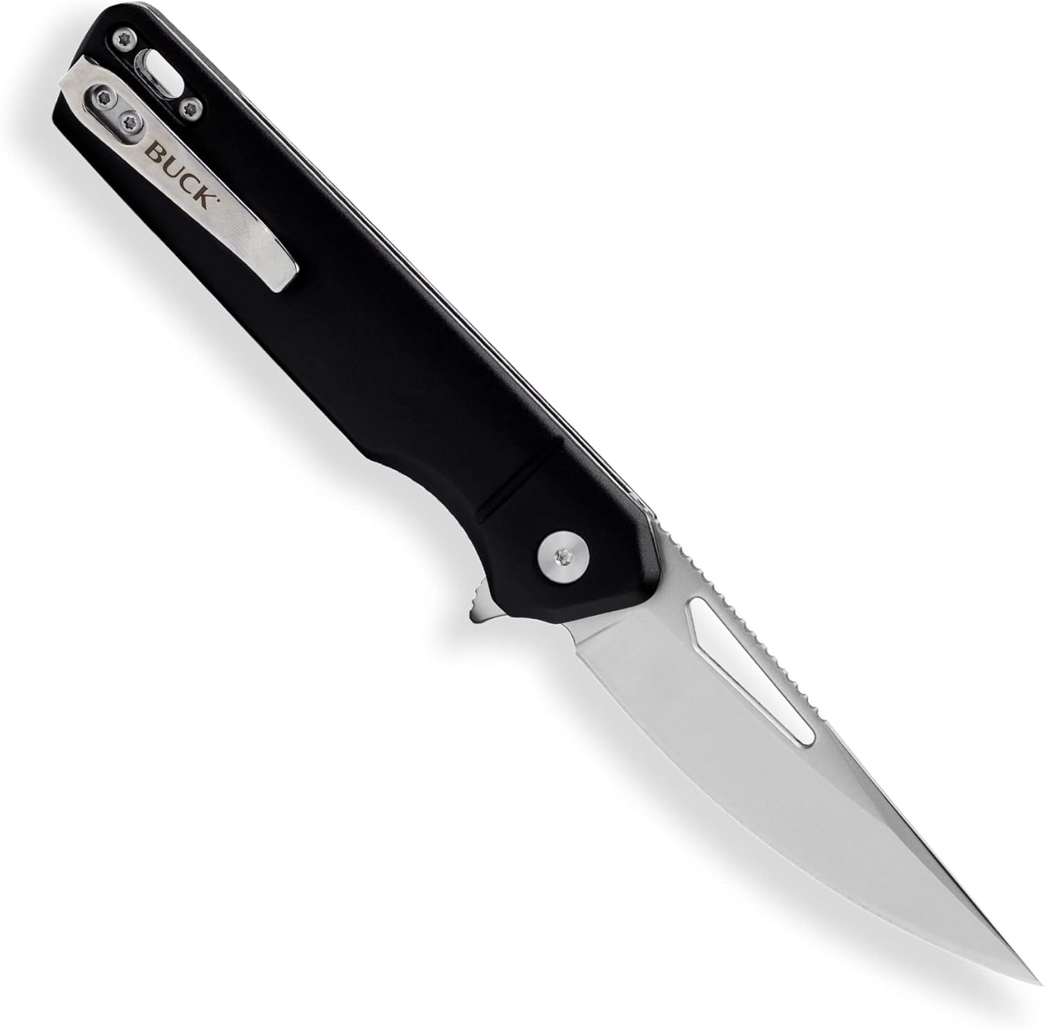 Buck Knives 239 Infusion Folding Pocket Knife with Drop Point Blade, Aluminum Handle, Pocket Clip, Blue