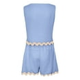 thumbnail image 6 of MuXiKeJi Clothes 2 Piece Lounge Sets for Women 2 Piece Lounge Matching Short Sleeve Tops Shorts Pants with Pocket Clothing, 6 of 7