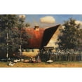 thumbnail image 3 of Paul Wilhelm Keller-Reutlingen 18x13 Black Modern Framed Museum Art Print Titled - Summer Idyll Behind the House (Approx. 1900-1920), 3 of 5