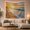 Ocean Shells, variant on Tropical Sunrise Over Ocean Beach with Palm Trees, Serene Coastal Scene for Beach Lovers, Coastal Home Decor Housewarming Gift Tapestry Wall Hanging for Bedroom, Living Room and Dorm
