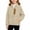 Beige, variant on Fesfesfes Kids Unisex Fleece Zip-Up Jacket Stand Collar Warm Lightweight Outdoor Coat with Zippered Chest Pocket for Boys Girls Ages 3-15 Years