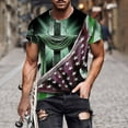 thumbnail image 5 of Camisas para Hombre Impresión Casual Top de Moda, Camisas a Rayas para Hombres Ropa de Pascua para Fiestas Y Diarios, 5 of 5