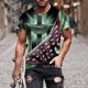 thumbnail image 2 of Camisas para Hombre Impresión Casual Top de Moda, Camisas a Rayas para Hombres Ropa de Pascua para Fiestas Y Diarios, 2 of 5