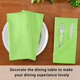 thumbnail image 2 of Iauyy Satin Napkins Set of 1- Green DIY Printing Decoration Cloth Napkin- Easy Care for Home/Party, 2 of 8