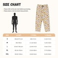thumbnail image 2 of Cauagu Coffee Donuts Pajama Pants for Women Loose Fit Wide Leg Trouser Pants Casual Elastic Waist Drawstring Lounge Pants, 2 of 6