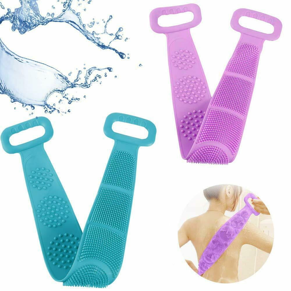 Dazone Silicone Back Scrubber Body Cleaning Tools Bath Belt Massage