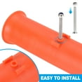 thumbnail image 5 of Uxcell Wall Mount Nylon Fishing Rod Holder Bracket 6 Pack with 12 Ball Elastic Cords, Orange, 5 of 6