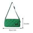 thumbnail image 2 of 6643 Bolso bandolera gran capacidad bolso casual algodón bolso retro con bordado rombos-PZ20231005006443 Verde, 2 of 9