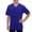 Blue, variant on ZACPNCV Boys Baseball Shirt 3-15 Years Kid V Neck Short Sleeve Button Down Kids Sports Uniform Tee Contrast Trim Hip Hop Casual Tee Gray