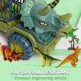 thumbnail image 3 of Dinosaur Toy Car Large Engineering Vehicle Model Pull Back Vehicle Toy Transport Vehicle Toy Dinosaur Transport Car Carrier Truck with Dinosaur Toys Early Educational Dinosaur Toy Car Chi, 3 of 5
